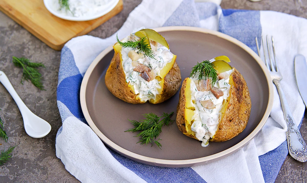 Pommes de terre farcies au four