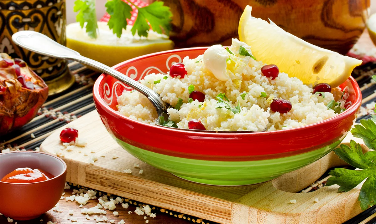 Couscous à la grenade et au citron